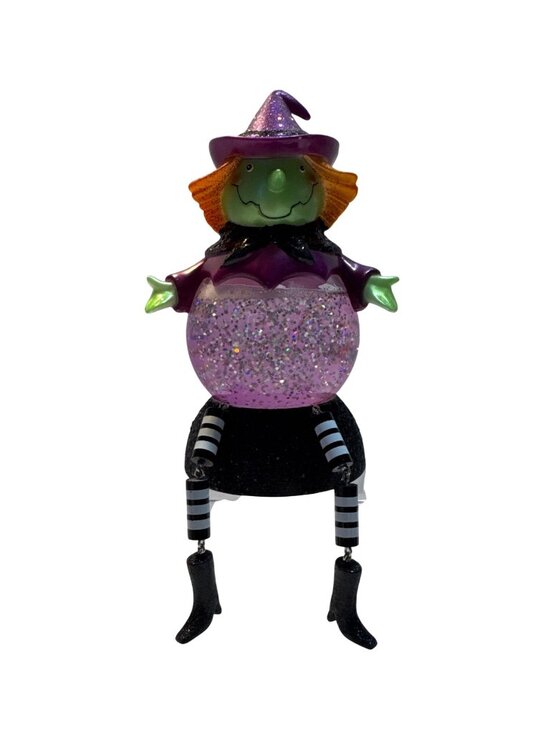 Shopko Other - Halloween Witch Light Up Glitter Figurine Animated Battery Operated Decor Purple
